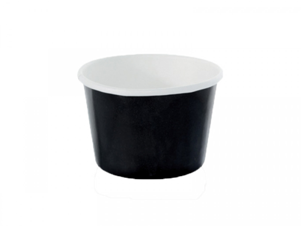 Pappbecher schwarz Dessert Ø 80mm H46mm 151ml (1.000 Stück)
