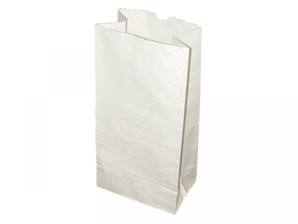 Bio Papiertüte Papierbeutel Tasche weiß 150x100x320 mm (1000 Stk.)