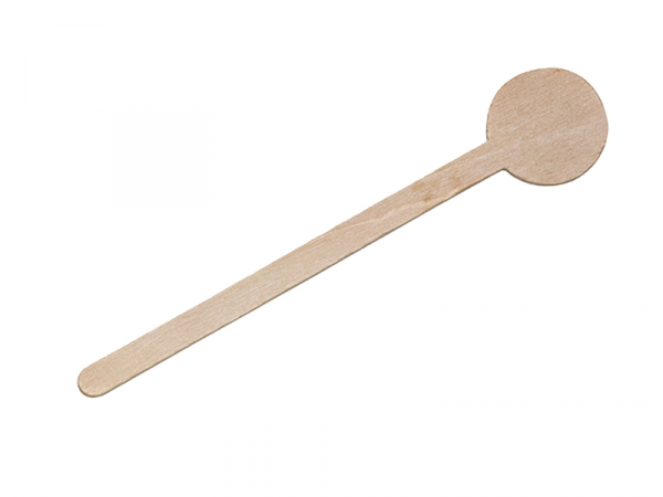 Kaffeerührstäbchen aus Holz 100mm mit rundem Kopf Ø22mm (5.000 Stück)