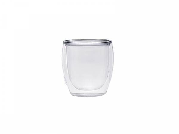 Doppelwändiges Glas "Borsilikatglas" Ø 55 mm H 60 mm 80 ml Bio (48 Stk.)