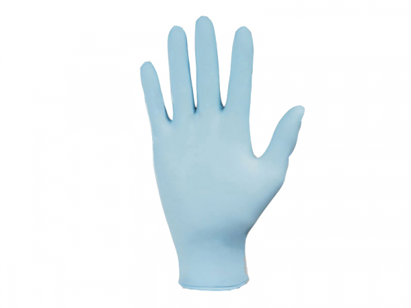 Nitril Untersuchungshandschuhe, Größe L, puderfrei, blau (100 Stk.)