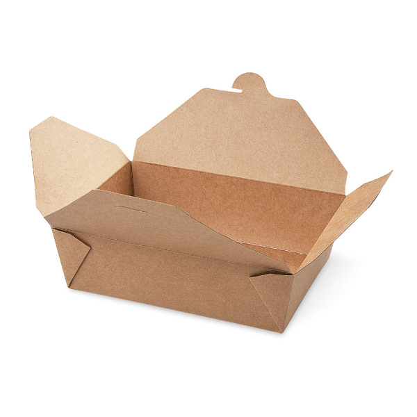 Faltboxen 2100ml | 220x160x65mm | braun | Hartpapier PE-beschichtet (50 Stk.)