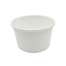 Eisbecher Hartpapierbecher Ø 95 x H 62 mm 8 oz 200 ml weiß (50 Stk.)