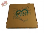 Pizzakarton FSC "pizza love" Pizzabox Pizzaschachtel 36 cm braun (100 Stk.)