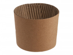 Becherbanderolen Bechermanschetten braun für Becher Ø 80 mm Jackets (1.000 Stk.)