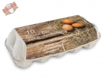 10er Eierkarton Eierverpackung Eierschachtel Eierbox Bodenhaltung weiß (154 Stk.)