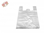Hemdchentragetasche Plastiktüte 30+18x55 cm 11,5 μm weiß (100 Stk.)