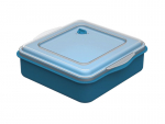 Mehrweg Universalbox „ToGo“, blau/transparent 220 x 210 x 70 mm (35 Stk.)