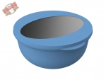 Mehrweg Salatschalen Food-Bowl To Go 1,0 l 82 x Ø 168 mm blau/transparent (15 Stk.)